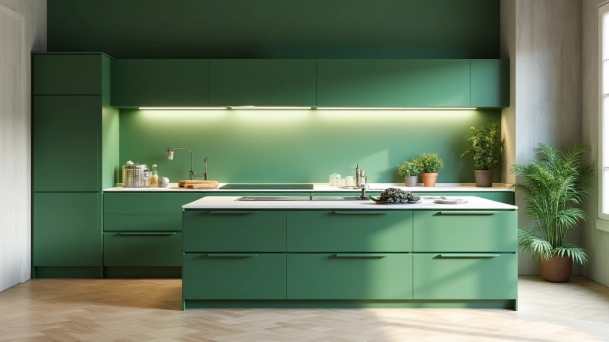 zielone meble kuchenne jaki kolor ścian