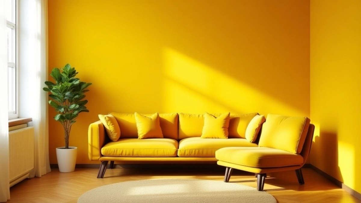 żółte ściany jakie meble